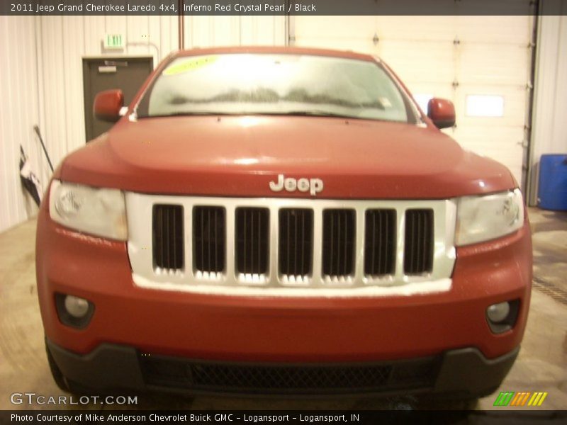 Inferno Red Crystal Pearl / Black 2011 Jeep Grand Cherokee Laredo 4x4