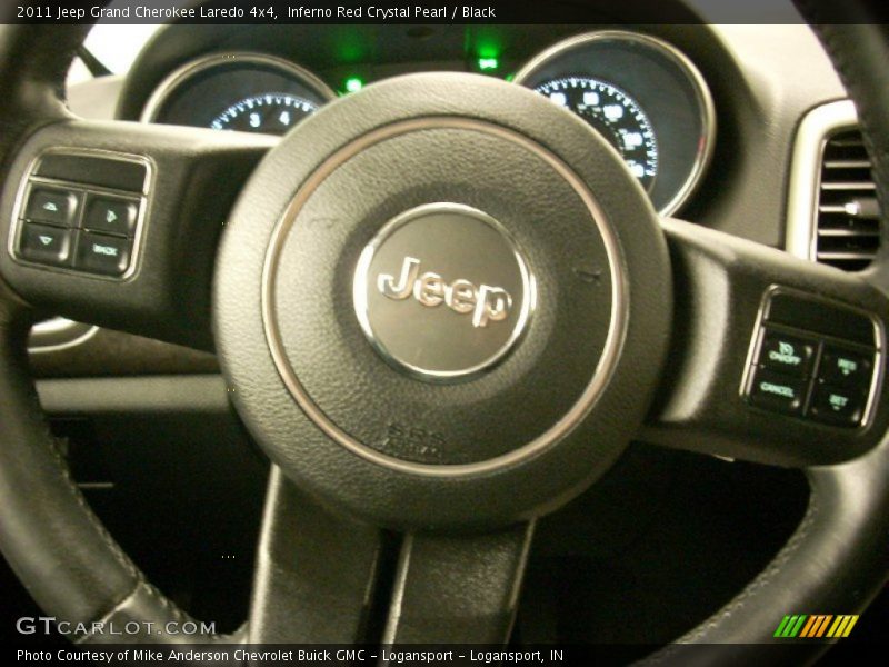 Inferno Red Crystal Pearl / Black 2011 Jeep Grand Cherokee Laredo 4x4