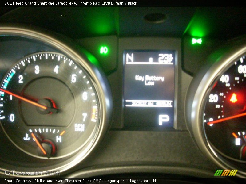 Inferno Red Crystal Pearl / Black 2011 Jeep Grand Cherokee Laredo 4x4