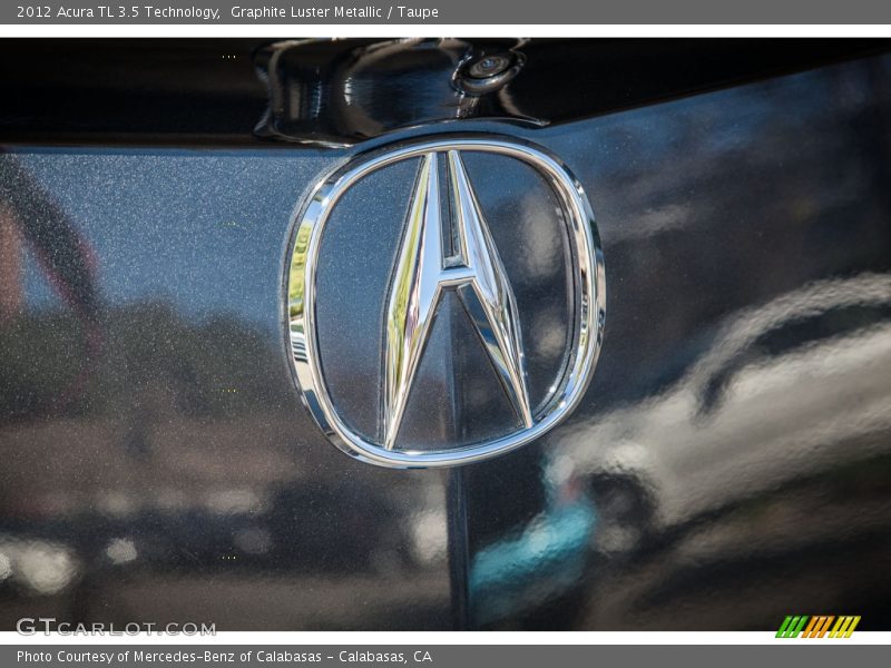 Graphite Luster Metallic / Taupe 2012 Acura TL 3.5 Technology