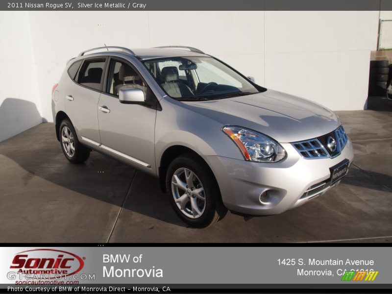 Silver Ice Metallic / Gray 2011 Nissan Rogue SV