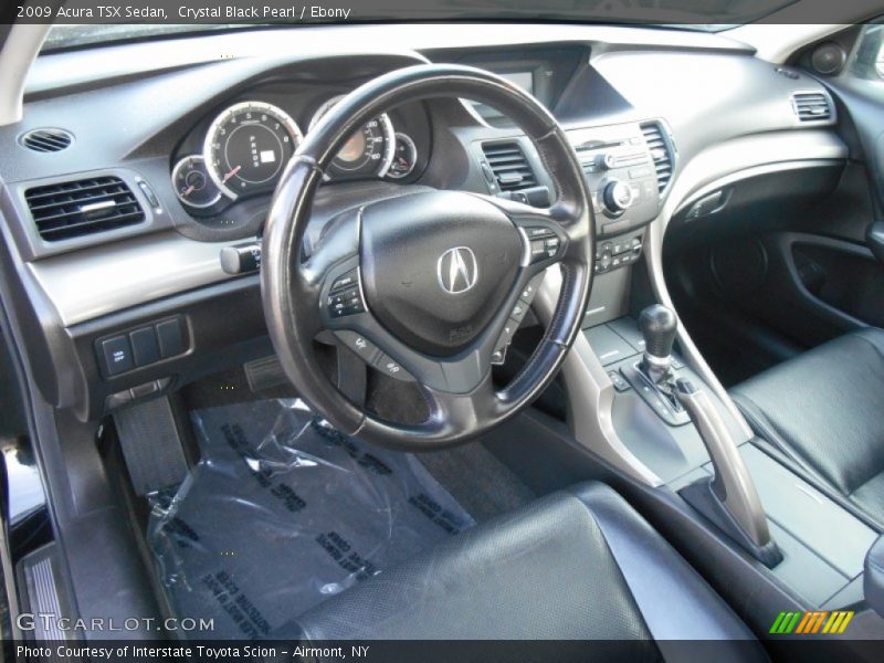 Crystal Black Pearl / Ebony 2009 Acura TSX Sedan