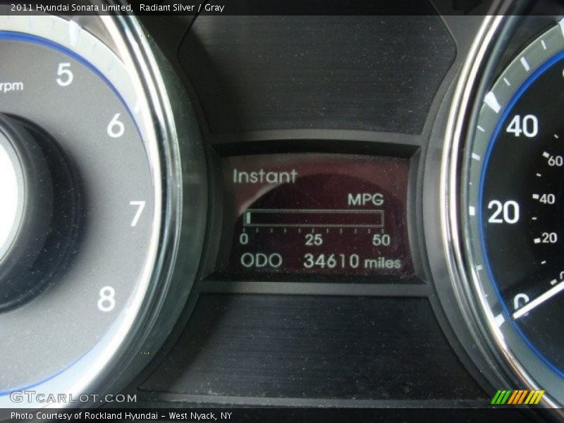 Radiant Silver / Gray 2011 Hyundai Sonata Limited