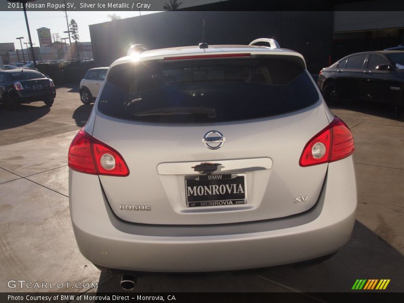 Silver Ice Metallic / Gray 2011 Nissan Rogue SV