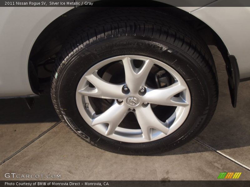 Silver Ice Metallic / Gray 2011 Nissan Rogue SV