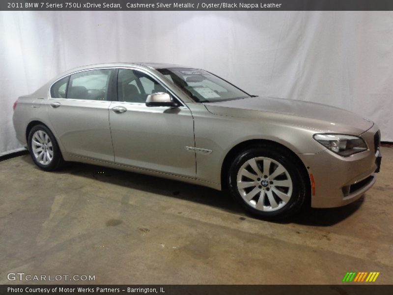 Cashmere Silver Metallic / Oyster/Black Nappa Leather 2011 BMW 7 Series 750Li xDrive Sedan