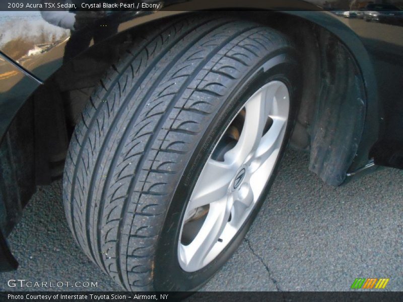 Crystal Black Pearl / Ebony 2009 Acura TSX Sedan