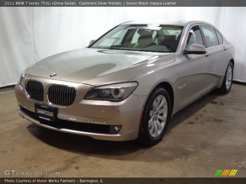 Cashmere Silver Metallic / Oyster/Black Nappa Leather 2011 BMW 7 Series 750Li xDrive Sedan