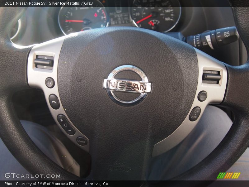 Silver Ice Metallic / Gray 2011 Nissan Rogue SV
