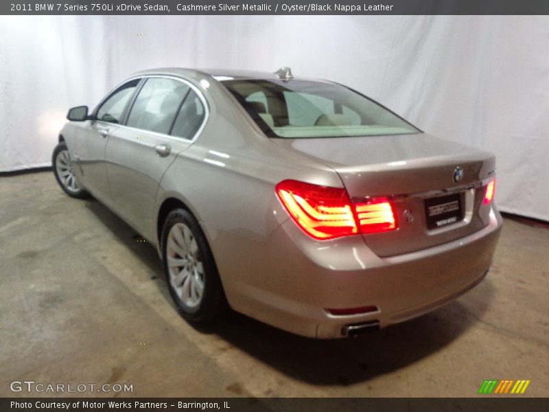 Cashmere Silver Metallic / Oyster/Black Nappa Leather 2011 BMW 7 Series 750Li xDrive Sedan