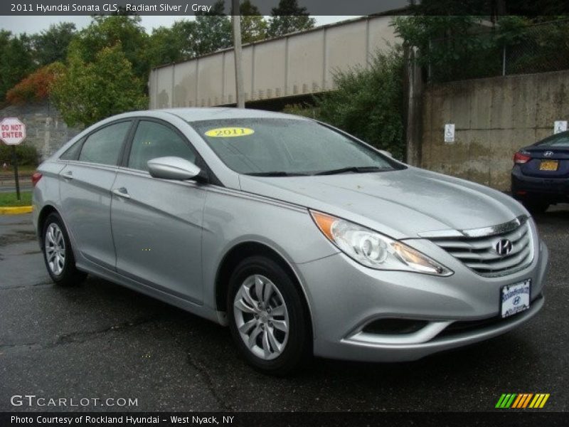 Radiant Silver / Gray 2011 Hyundai Sonata GLS