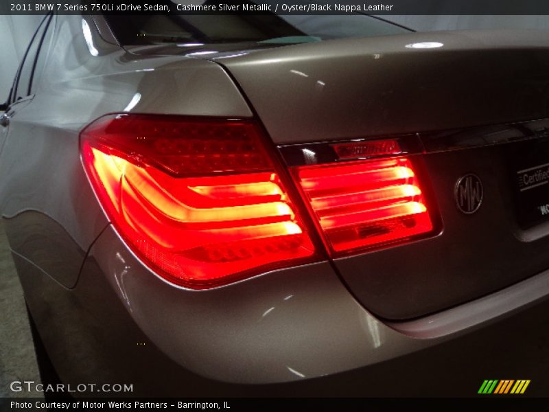 Cashmere Silver Metallic / Oyster/Black Nappa Leather 2011 BMW 7 Series 750Li xDrive Sedan