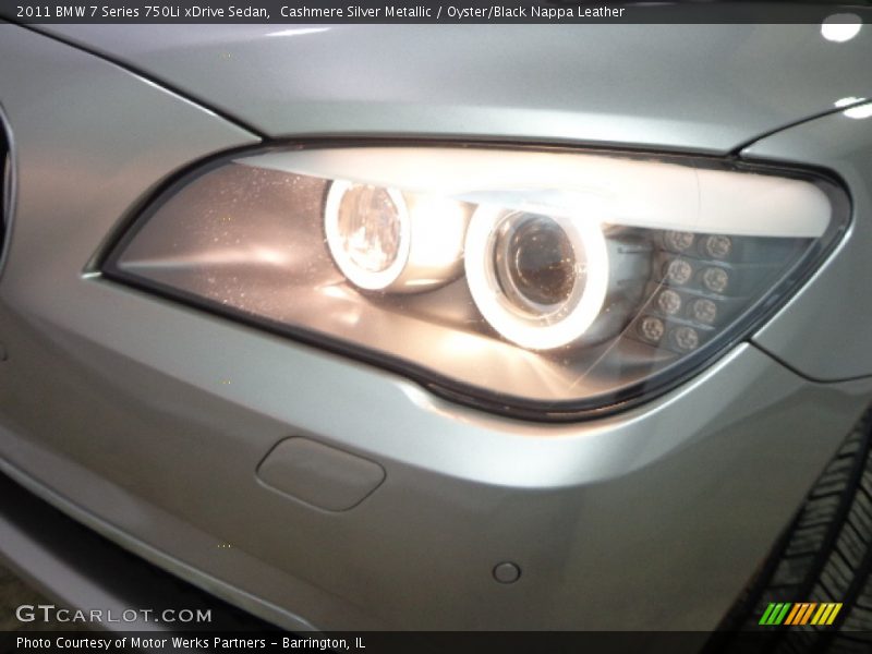 Cashmere Silver Metallic / Oyster/Black Nappa Leather 2011 BMW 7 Series 750Li xDrive Sedan