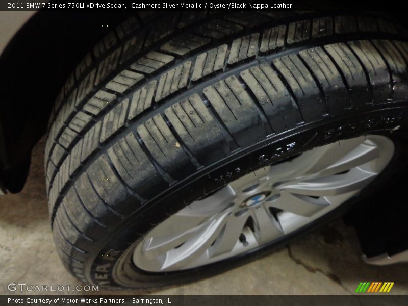 Cashmere Silver Metallic / Oyster/Black Nappa Leather 2011 BMW 7 Series 750Li xDrive Sedan