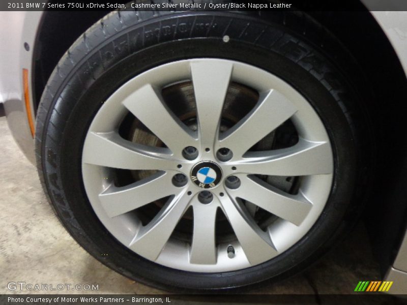 Cashmere Silver Metallic / Oyster/Black Nappa Leather 2011 BMW 7 Series 750Li xDrive Sedan
