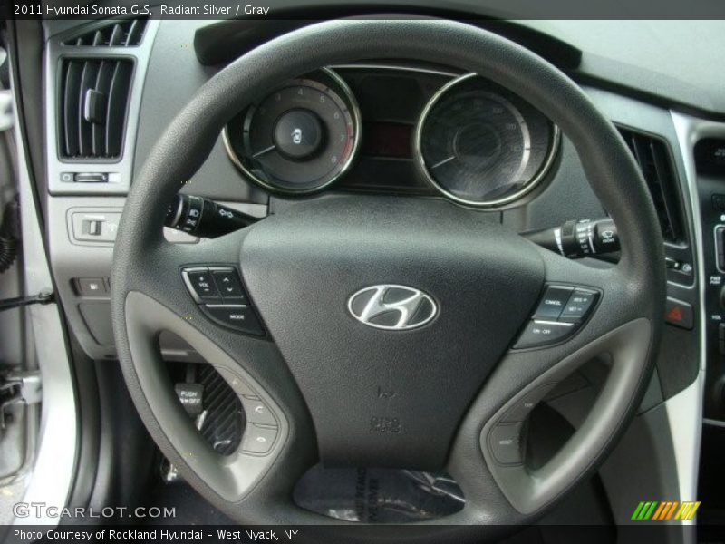 Radiant Silver / Gray 2011 Hyundai Sonata GLS
