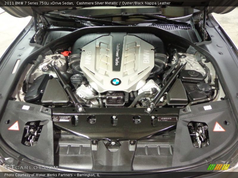 Cashmere Silver Metallic / Oyster/Black Nappa Leather 2011 BMW 7 Series 750Li xDrive Sedan