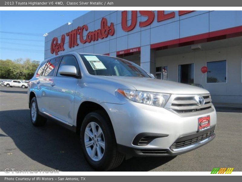 Classic Silver Metallic / Ash 2013 Toyota Highlander V6 4WD