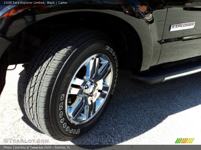 Black / Camel 2008 Ford Explorer Limited