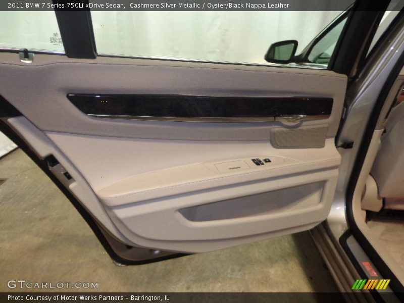 Cashmere Silver Metallic / Oyster/Black Nappa Leather 2011 BMW 7 Series 750Li xDrive Sedan