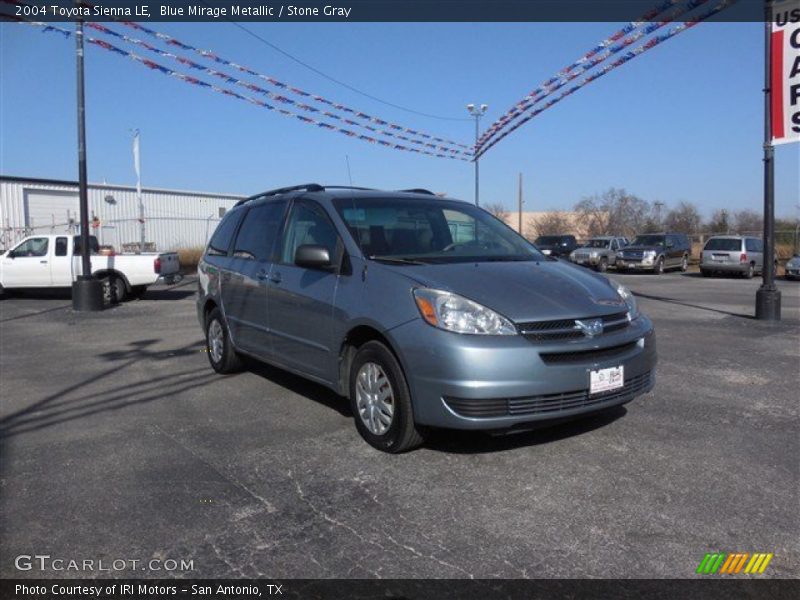 Blue Mirage Metallic / Stone Gray 2004 Toyota Sienna LE