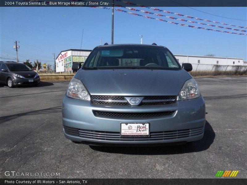 Blue Mirage Metallic / Stone Gray 2004 Toyota Sienna LE