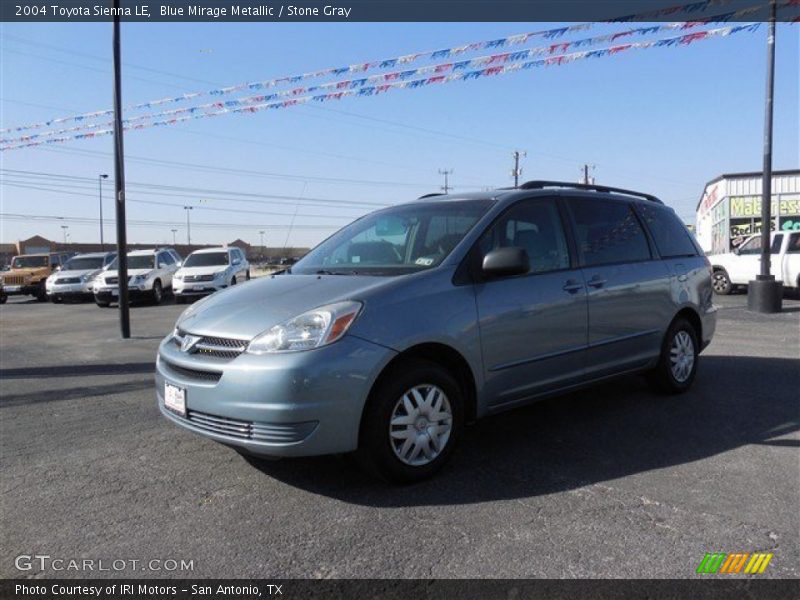 Blue Mirage Metallic / Stone Gray 2004 Toyota Sienna LE
