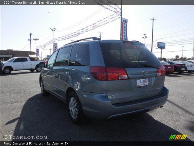 Blue Mirage Metallic / Stone Gray 2004 Toyota Sienna LE