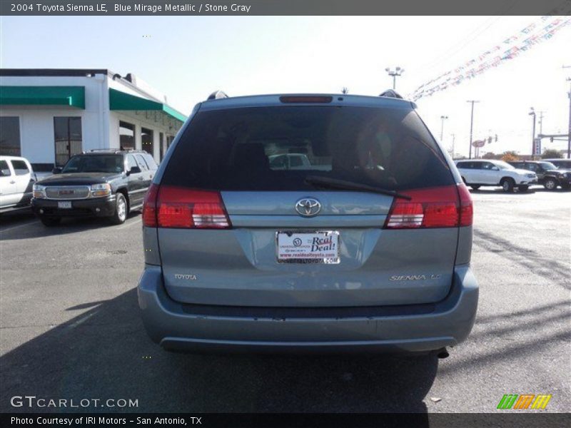 Blue Mirage Metallic / Stone Gray 2004 Toyota Sienna LE