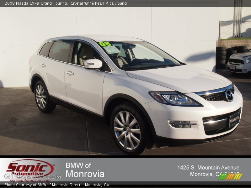 Crystal White Pearl Mica / Sand 2008 Mazda CX-9 Grand Touring
