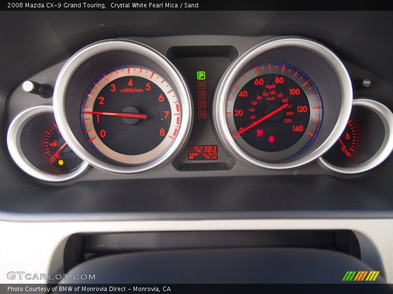 Crystal White Pearl Mica / Sand 2008 Mazda CX-9 Grand Touring