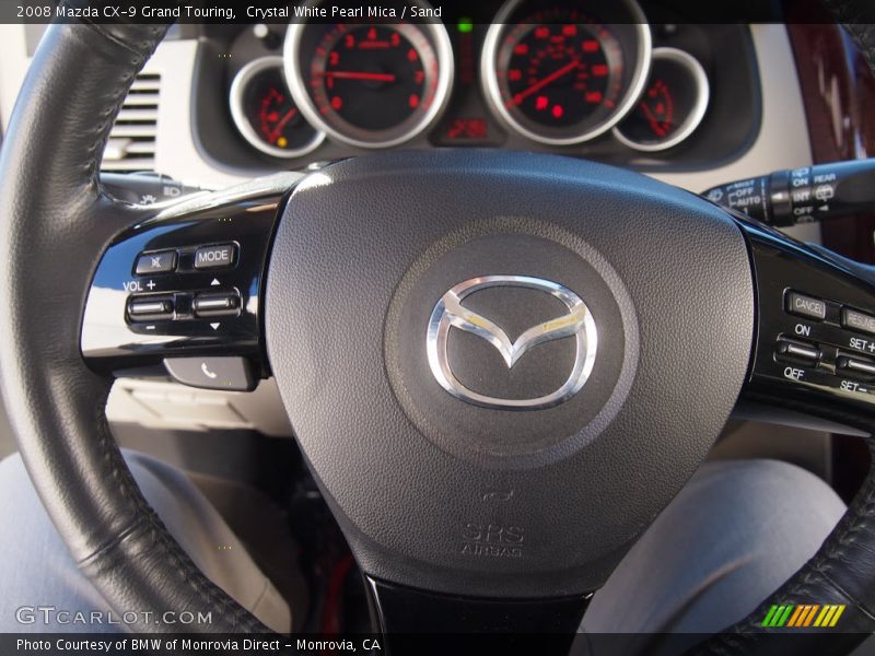 Crystal White Pearl Mica / Sand 2008 Mazda CX-9 Grand Touring
