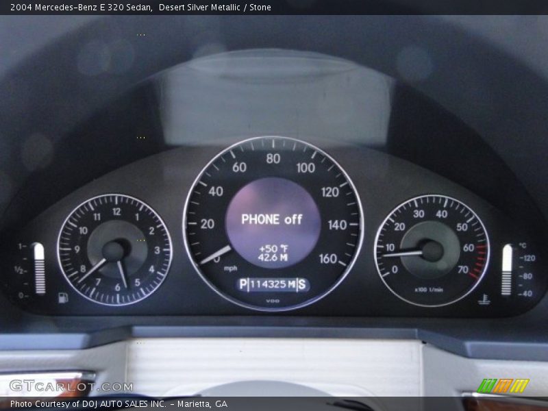 Desert Silver Metallic / Stone 2004 Mercedes-Benz E 320 Sedan