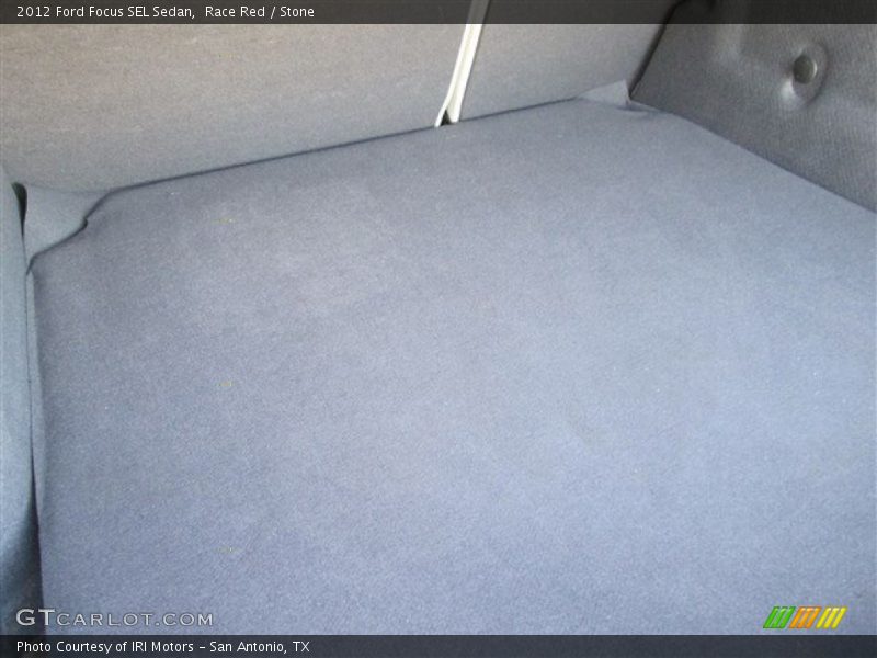 Race Red / Stone 2012 Ford Focus SEL Sedan