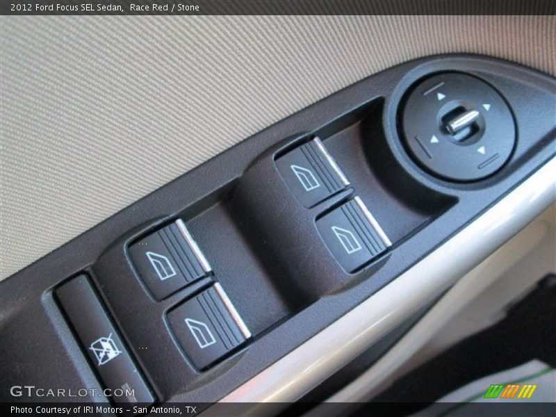 Race Red / Stone 2012 Ford Focus SEL Sedan