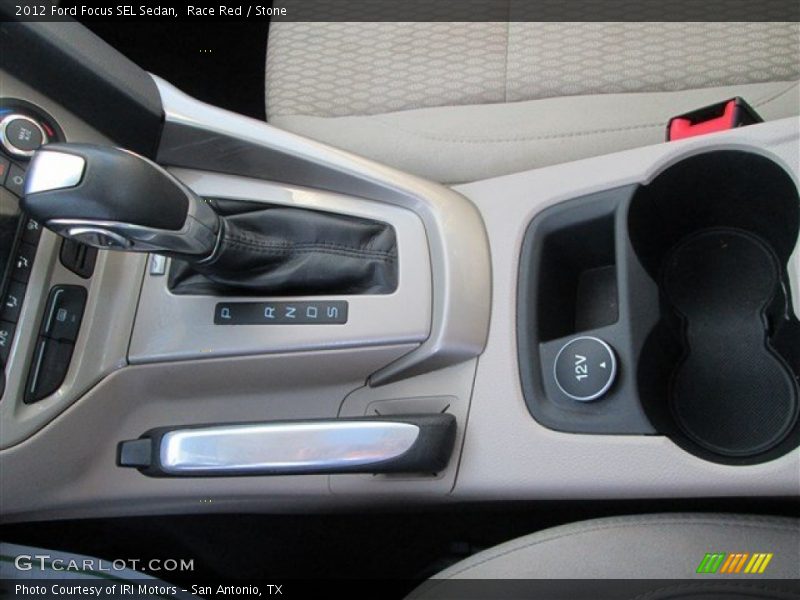 Race Red / Stone 2012 Ford Focus SEL Sedan