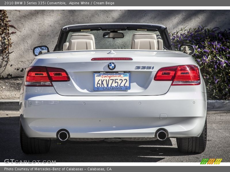 Alpine White / Cream Beige 2010 BMW 3 Series 335i Convertible