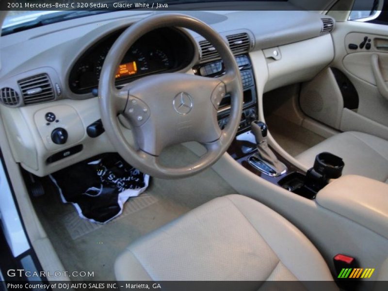 Glacier White / Java 2001 Mercedes-Benz C 320 Sedan