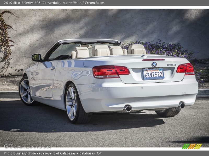 Alpine White / Cream Beige 2010 BMW 3 Series 335i Convertible