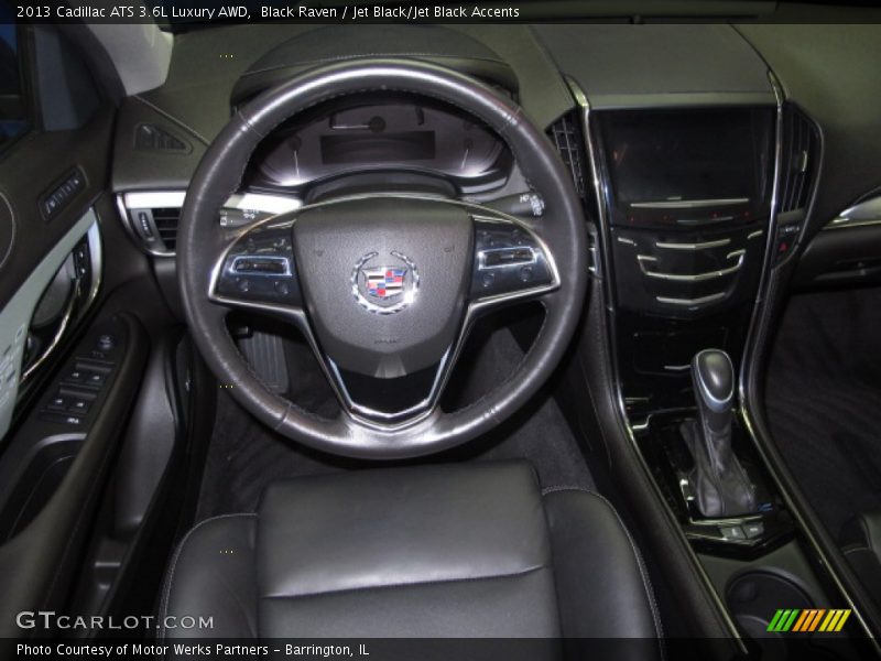 Black Raven / Jet Black/Jet Black Accents 2013 Cadillac ATS 3.6L Luxury AWD