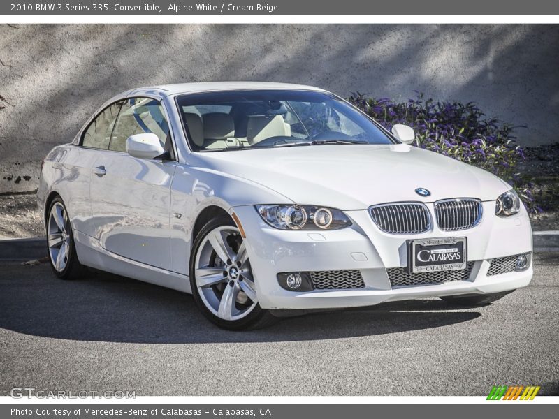 Alpine White / Cream Beige 2010 BMW 3 Series 335i Convertible