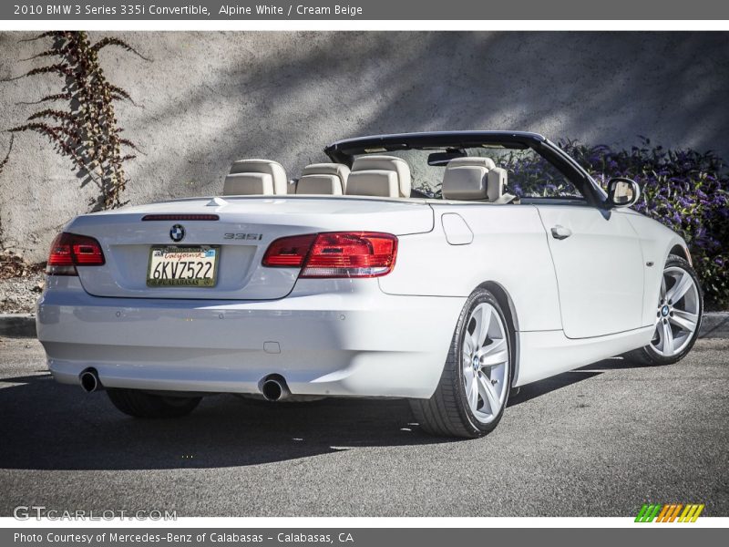 Alpine White / Cream Beige 2010 BMW 3 Series 335i Convertible
