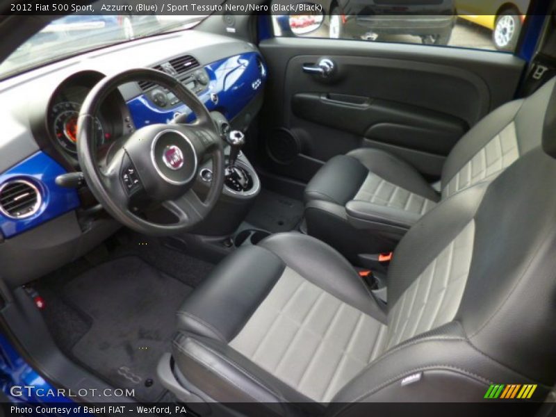 Sport Tessuto Nero/Nero (Black/Black) Interior - 2012 500 Sport 