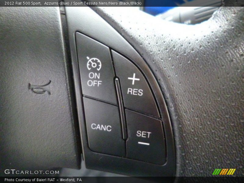 Controls of 2012 500 Sport