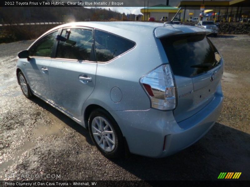 Clear Sky Blue Metallic / Bisque 2012 Toyota Prius v Two Hybrid