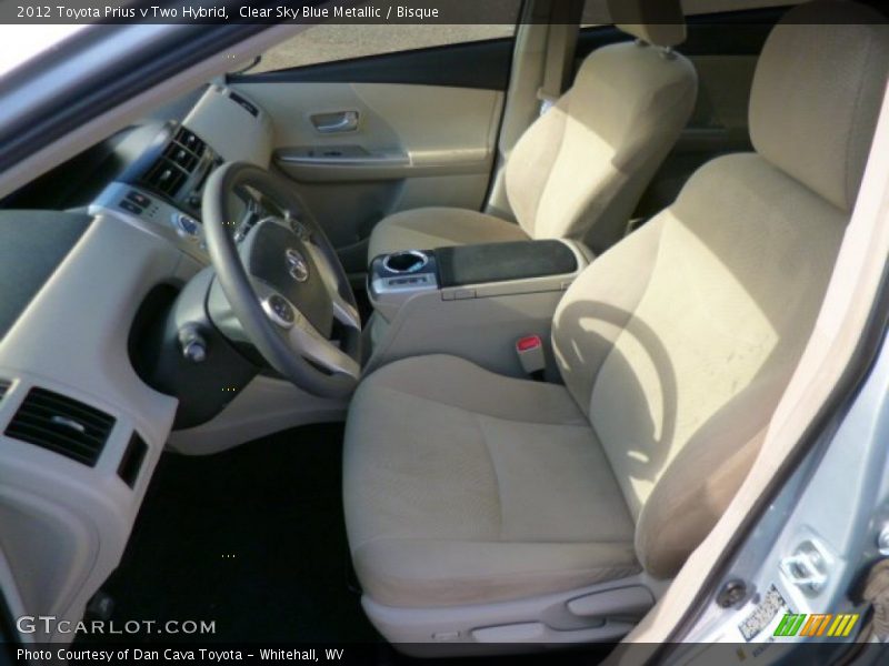 Clear Sky Blue Metallic / Bisque 2012 Toyota Prius v Two Hybrid
