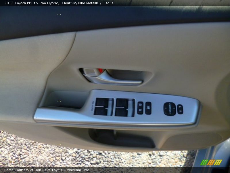 Clear Sky Blue Metallic / Bisque 2012 Toyota Prius v Two Hybrid
