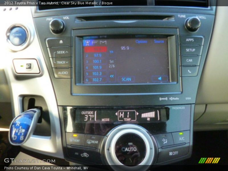 Clear Sky Blue Metallic / Bisque 2012 Toyota Prius v Two Hybrid