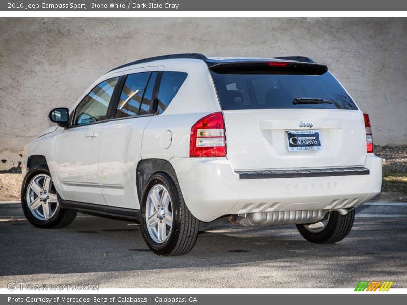Stone White / Dark Slate Gray 2010 Jeep Compass Sport