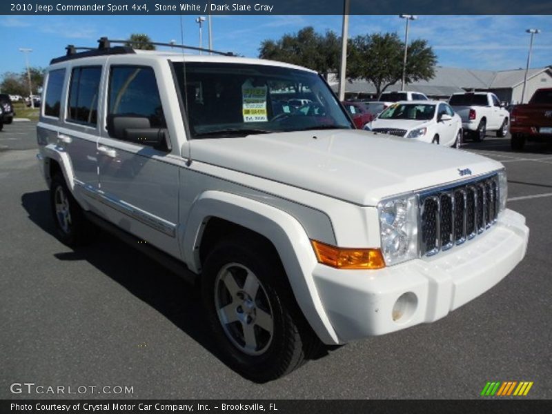 Stone White / Dark Slate Gray 2010 Jeep Commander Sport 4x4